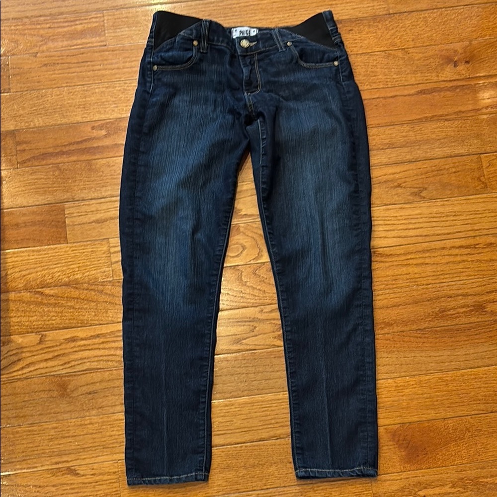 PAIGE Skyline Ankle Peg size 27 Women's Dark Blue Jeans